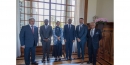 Princess Zahra Aga Khan pictured with Zanzibar's Tourism Minister and other dignitaries at the Diwan in Lisbon 2023-07-27